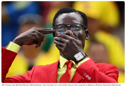 Lumumba trên khán đài World Cup