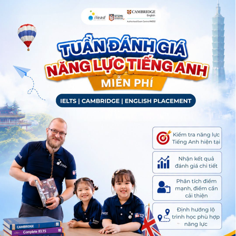 Đăng ký đánh giá năng lực tiếng Anh miễn phí tại Huế cùng iLEAD AMA
