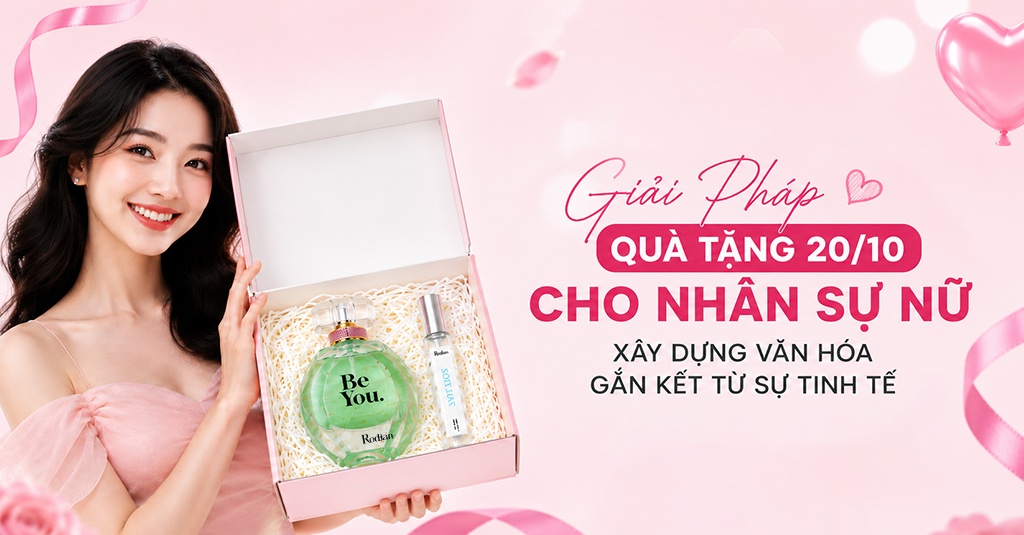 Giải Pháp Quà Tặng 20/10 Cho Nhân Sự Nữ – Xây Dựng Văn Hóa Gắn Kết Từ Sự Tinh Tế