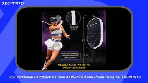 Vợt Pickleball Paddletek Bantam ALW-C 14.3 mm Chính Hãng Tại XBSPORTS