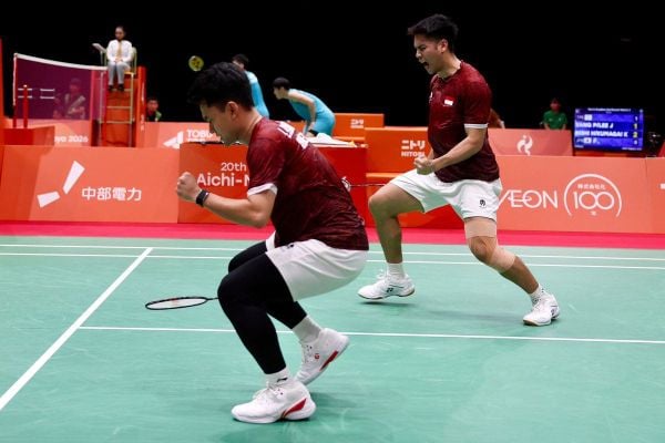 Leo Rolly Carnando/Daniel Marthin Vui mừng