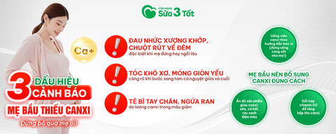 🦴 3 DẤU HIỆU CẢNH BÁO MẸ BẦU THIẾU CANXI - ĐỪNG BỎ QUA MẸ ƠI!