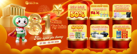 ⭐❤️ 81 NĂM TỰ HÀO - TRAO NGÀN YÊU THƯƠNG!