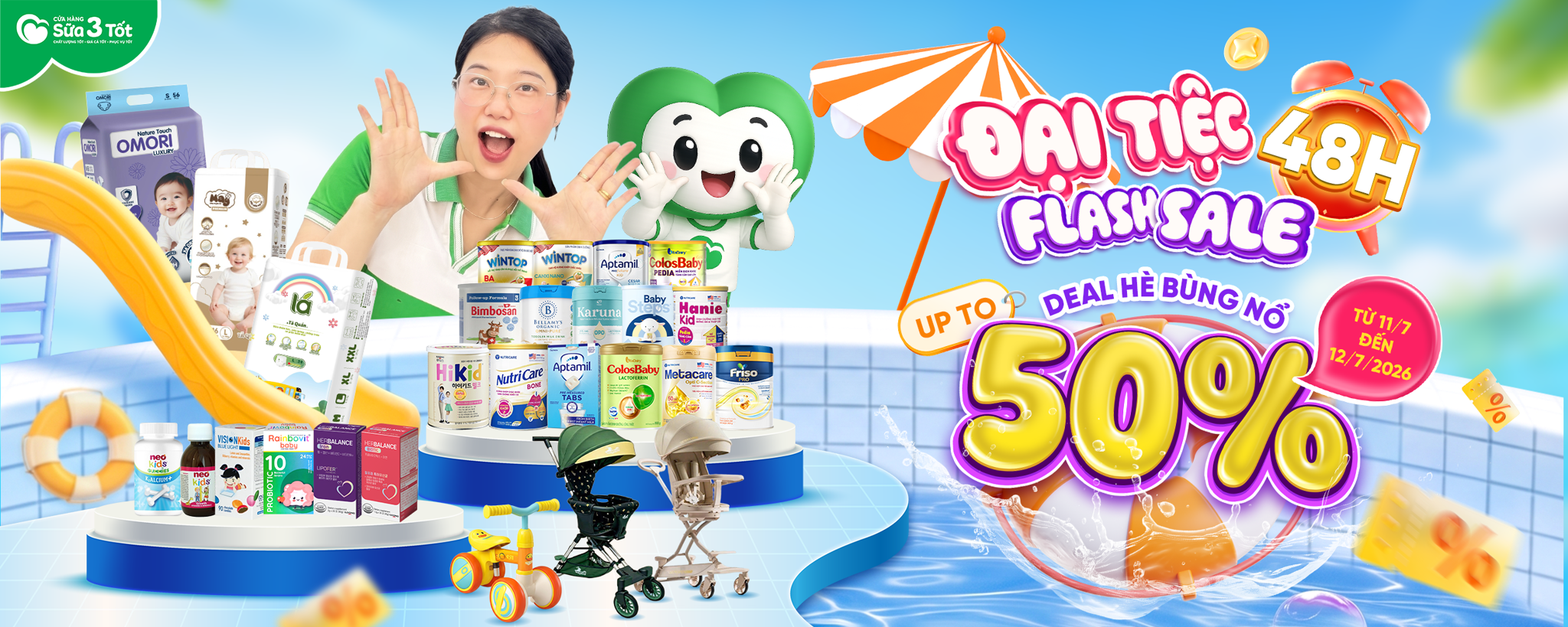⚠️⚠️ CẢNH BÁO MẤT NGỦ: 48H CÀN QUÉT KHO QUÀ SỮA 3 TỐT!