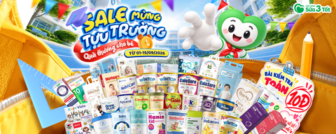 🔔 SALE MỪNG TỰU TRƯỜNG – QUÀ THƯƠNG CHO BÉ 🎒✨