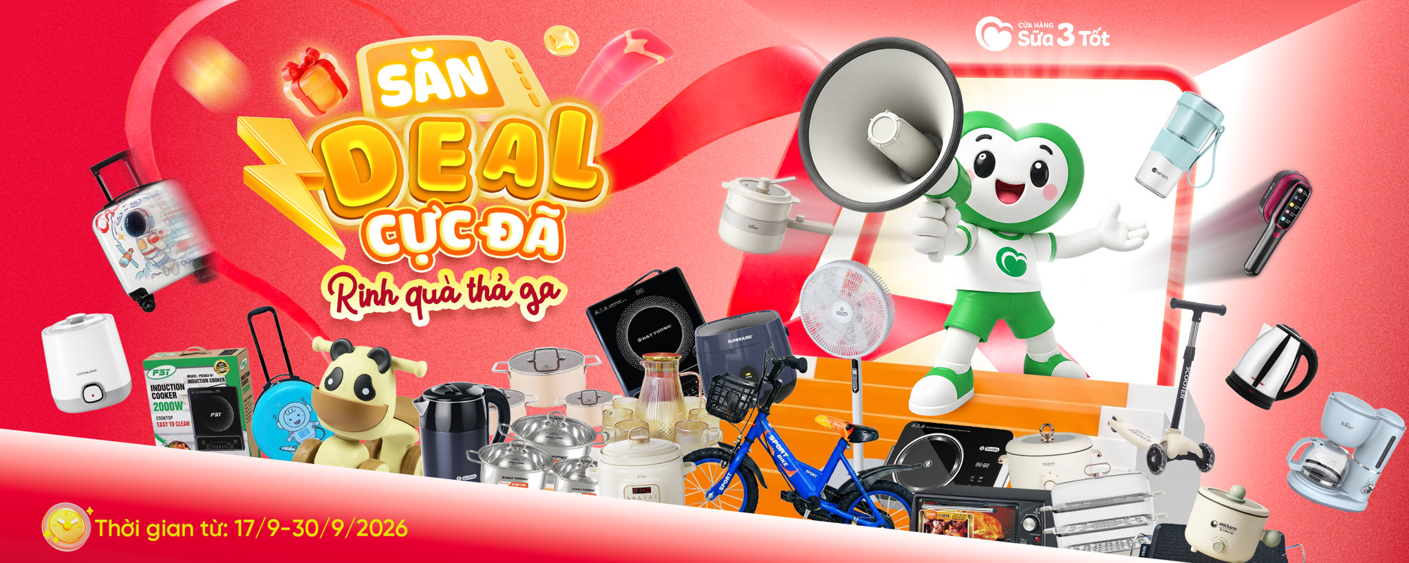 🔥 BA MẸ KHOAN CHỐT ĐƠN VỘI – LOẠT DEAL “MUA LÀ CÓ QUÀ” NÀY Ở SỮA 3 TỐT ĐANG CHỜ MÌNH ĐÓ!