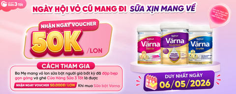 🔥 NGÀY HỘI VỎ CŨ MANG ĐI – SỮA XỊN MANG VỀ – NHẬN NGAY VOUCHER GIẢM 50K VÀO THỨ 4 HÀNG TUẦN BA MẸ ƠI!