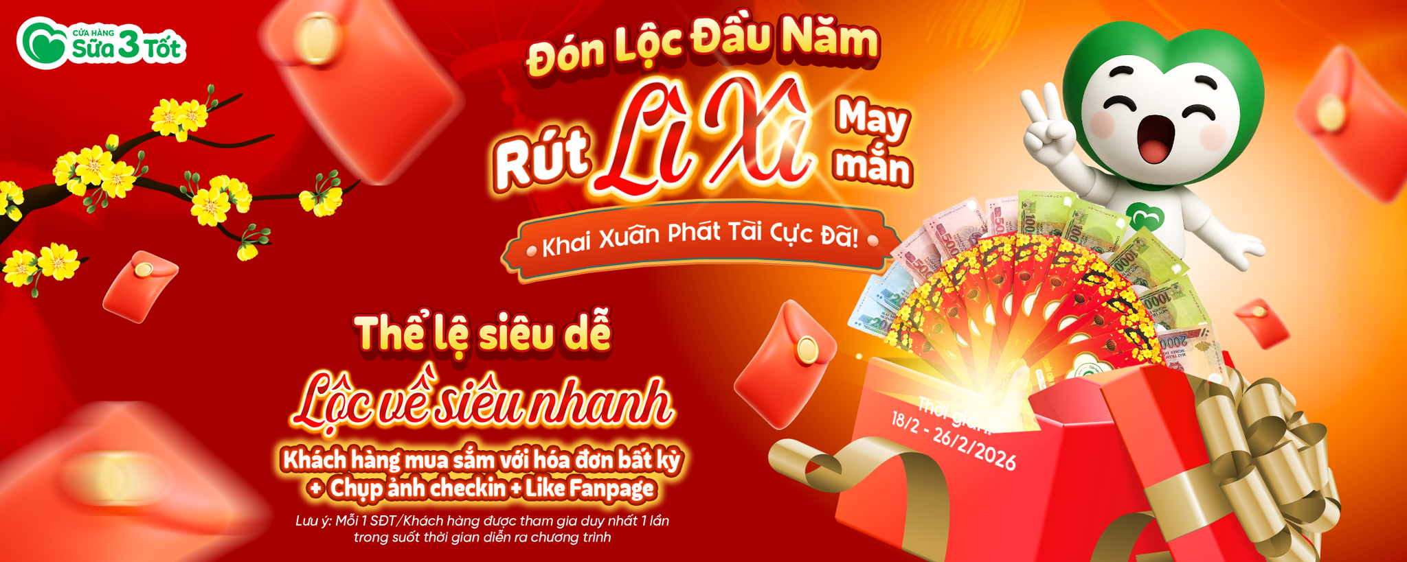 🧧🔥 ĐÓN LỘC ĐẦU NĂM – RÚT LÌ XÌ MAY MẮN, KHAI XUÂN PHÁT TÀI CỰC ĐÃ!