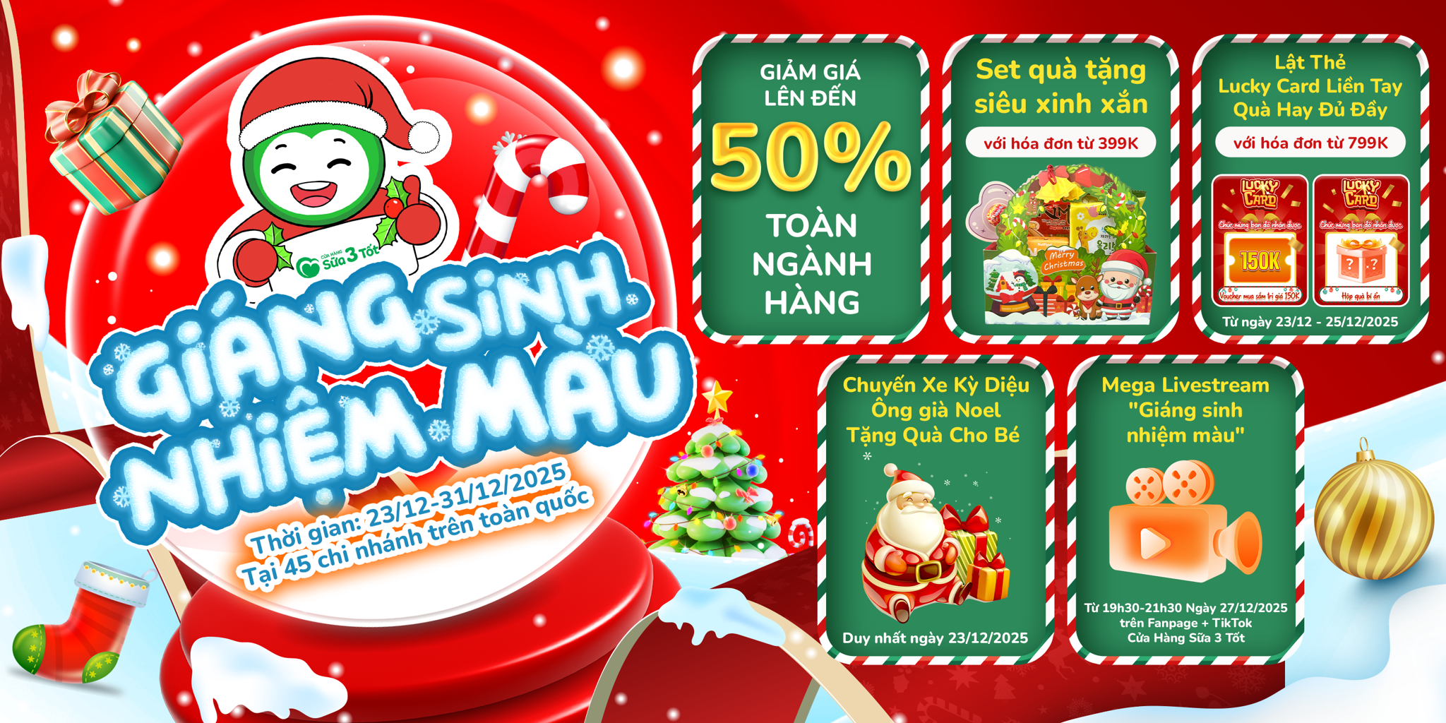 🎄✨ GIÁNG SINH NHIỆM MÀU ĐÃ TỚI – BA MẸ ƠI ĐI LÀ GHIỀN! ✨🎄