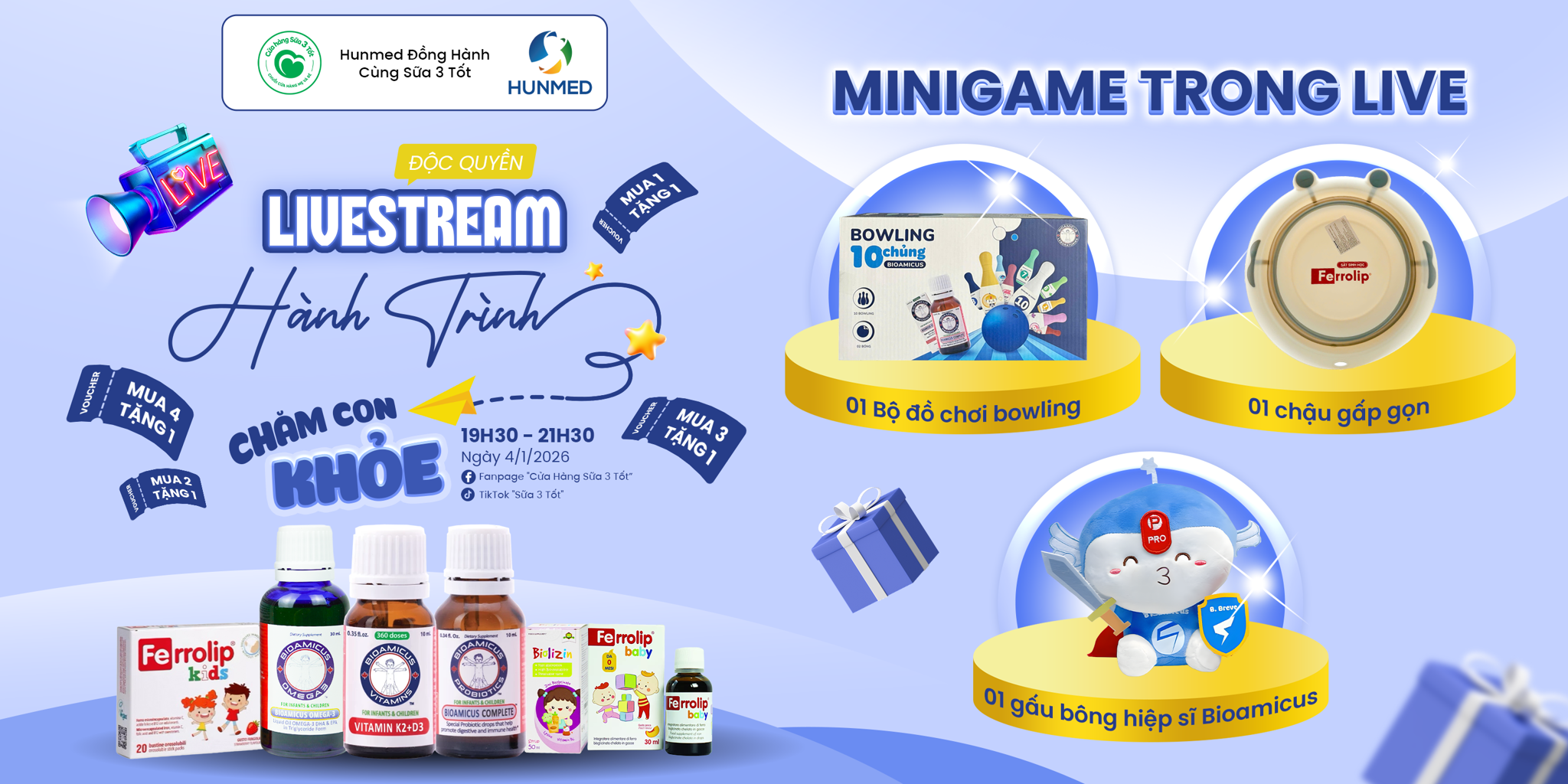 🔥 LIVESTREAM ĐỘC QUYỀN – DEAL KHỦNG CHO FAN BIOAMICUS 🔥