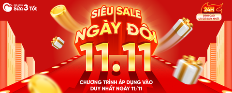 💥 SIÊU HỘI SALE ĐÔI 11.11 – MUA LÀ CÓ QUÀ DUY NHẤT 24H!