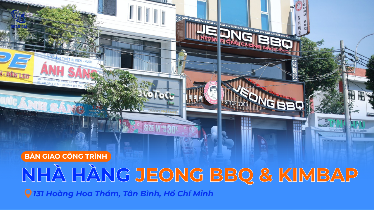 THIẾT KẾ THI CÔNG BẾP NHÀ HÀNG HÀN QUỐC JEONG BBQ & KIMBAP
