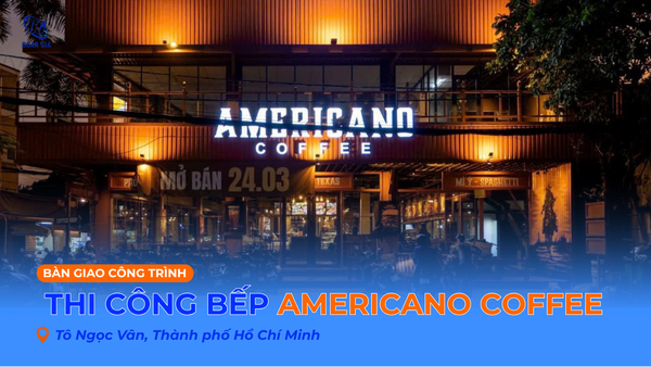 THIẾT KẾ BẾP 1 CHIỀU CHO QUÁN CÀ PHÊ - DỰ ÁN AMERICANO COFFEE TÔ NGỌC VÂN