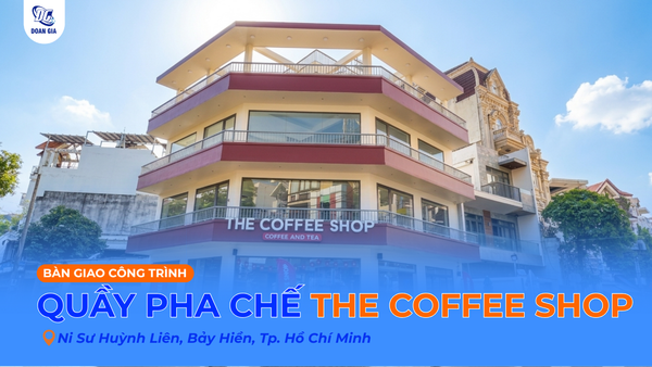 THIẾT KẾ VÀ THI CÔNG QUẦY PHA CHẾ INOX CHO THE COFFEE SHOP