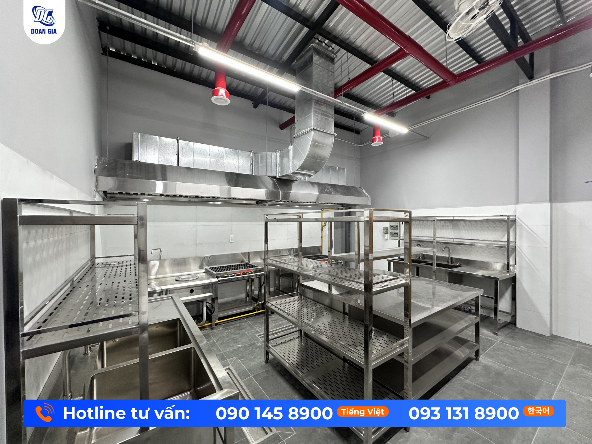 thiết bị inox bếp nhà hàng