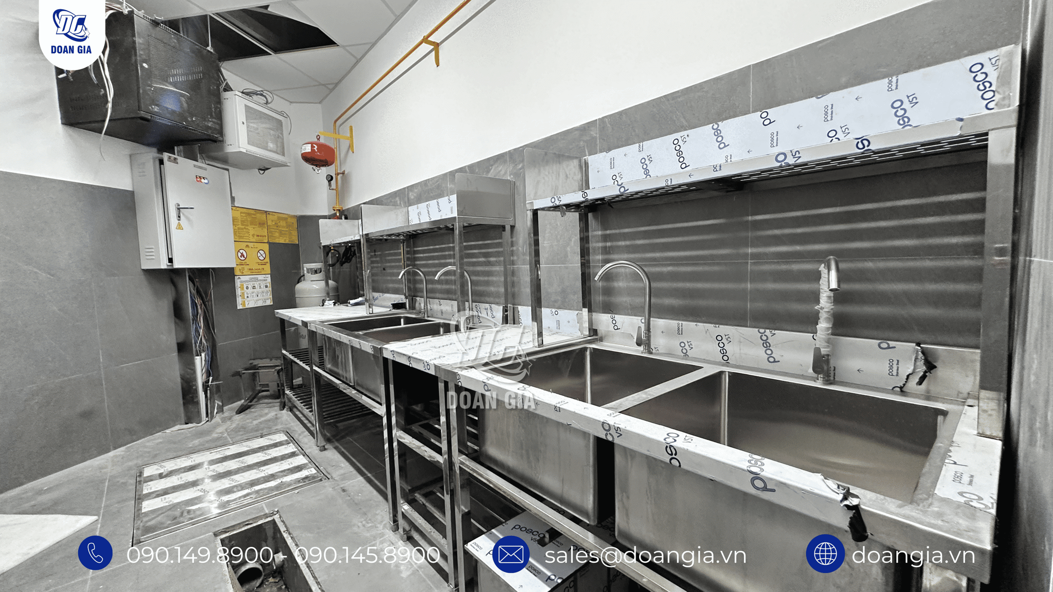 gia công bồn rửa inox