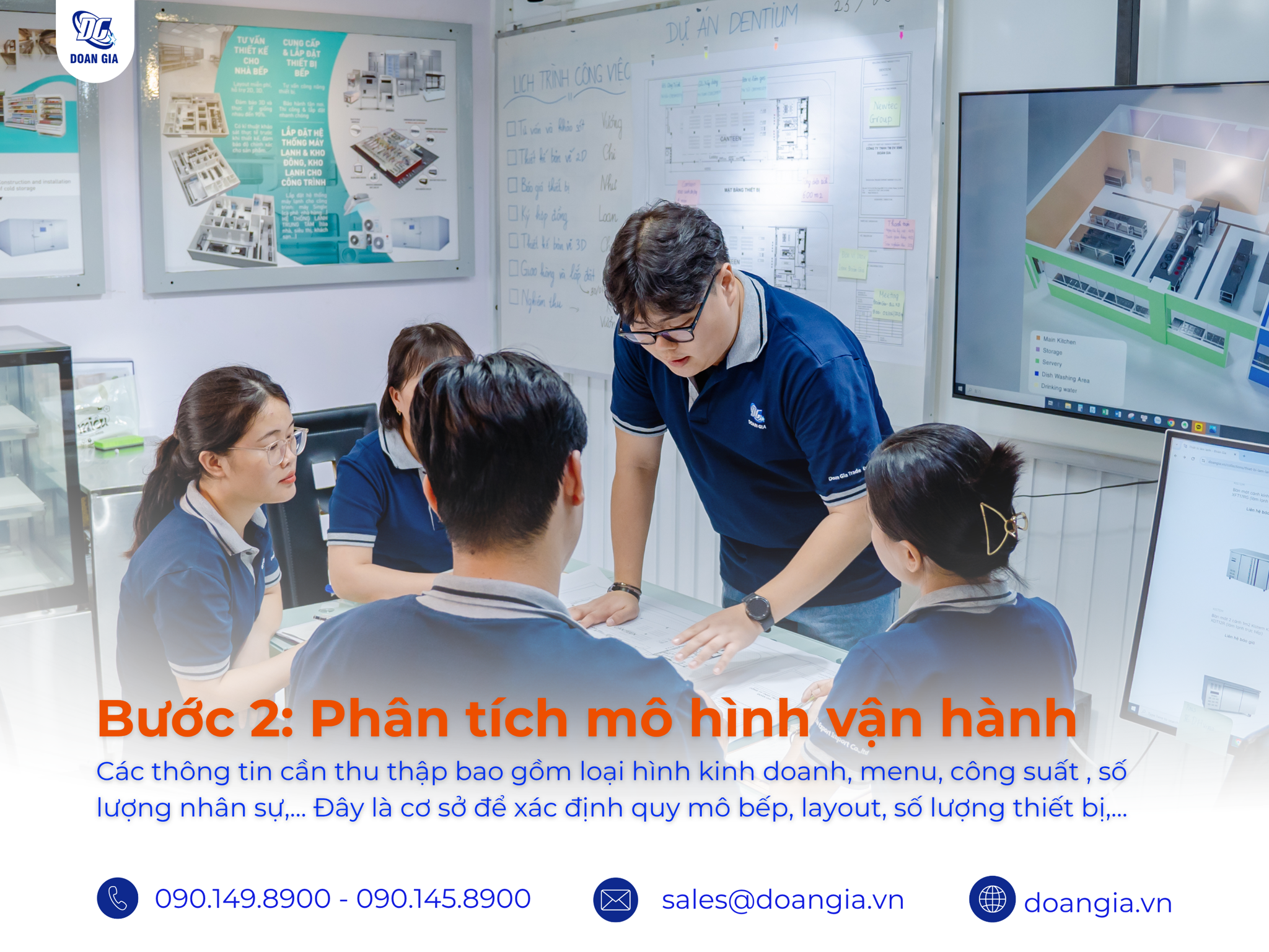 quy trình bếp công nghiệp
