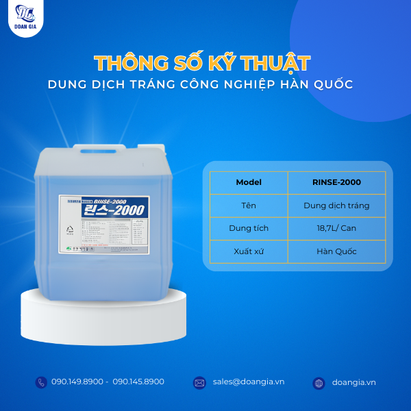 thông số kỹ thuật dung dịch tráng rinse-2000