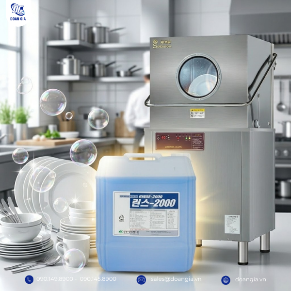 dung dịch tráng dùng cho máy rửa bát