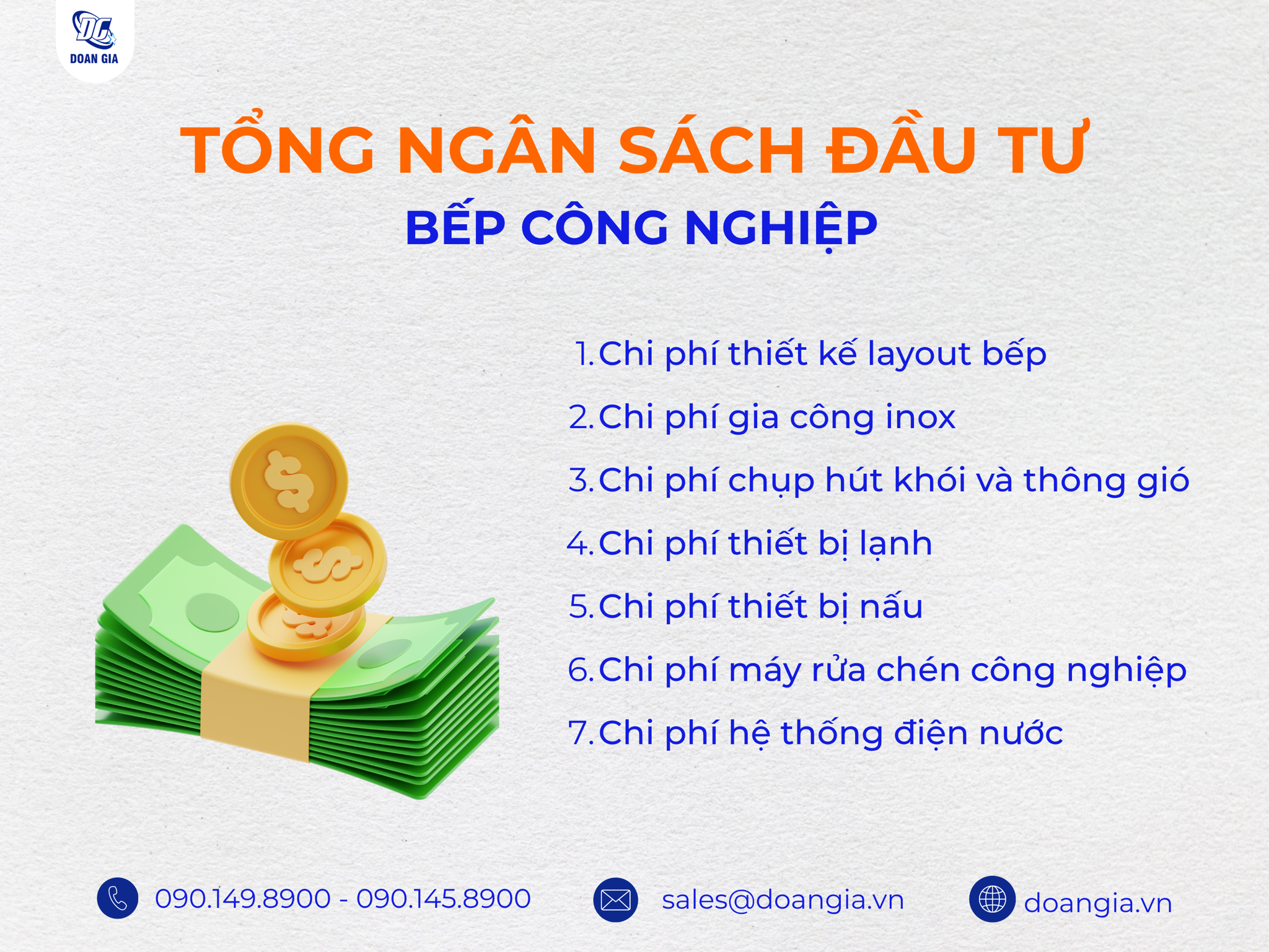 giá thiết kế & thi công bếp công nghiệp