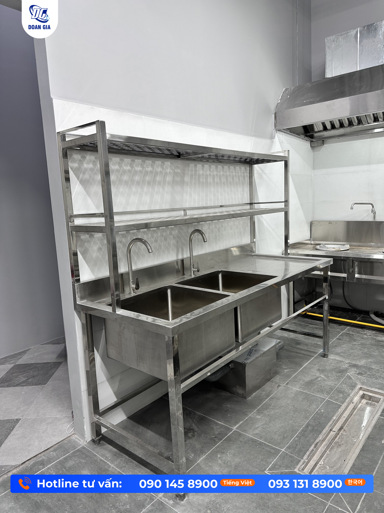 bồn rửa inox 2 ngăn