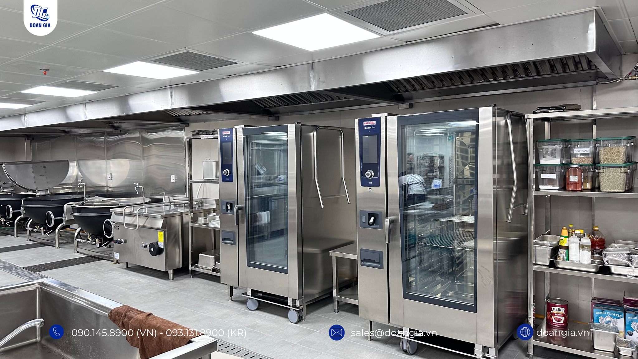 Thiết bị bếp inox công nghiệp Đoàn Gia