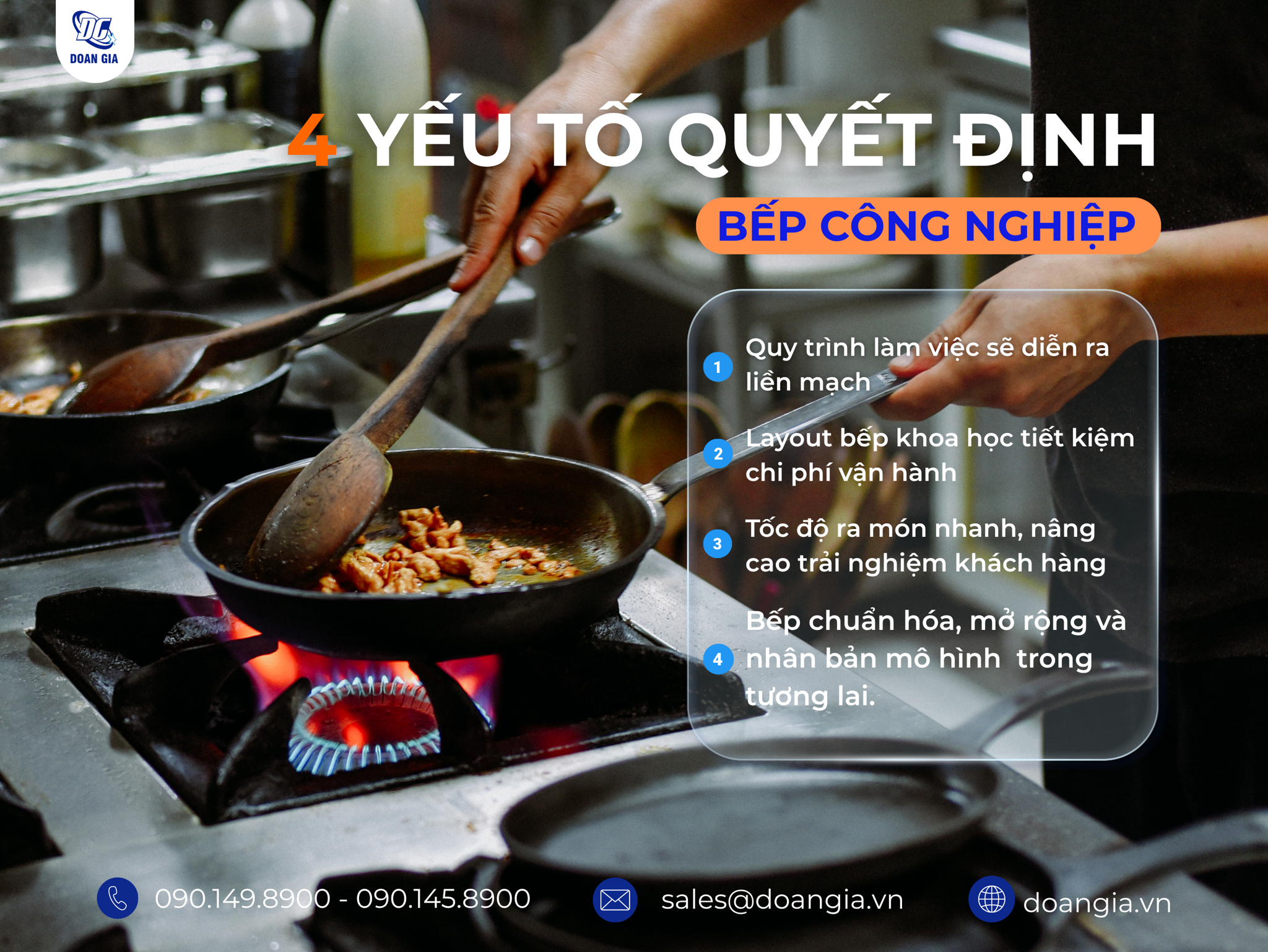 tiêu chuẩn bếp công nghiệp