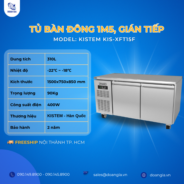 tủ bàn đông công nghiệp