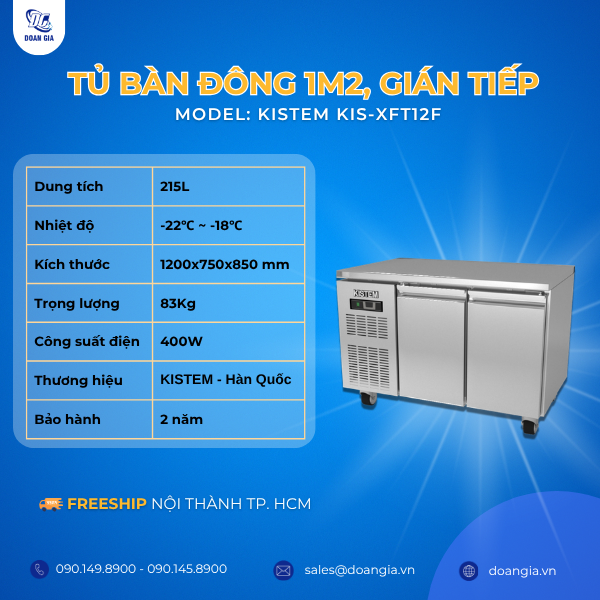 tủ bàn đông 1m2 gián tiếp