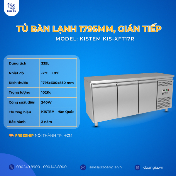 tủ bàn lạnh cao cấp