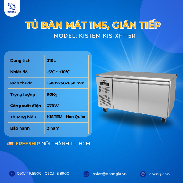kích thước bàn mát