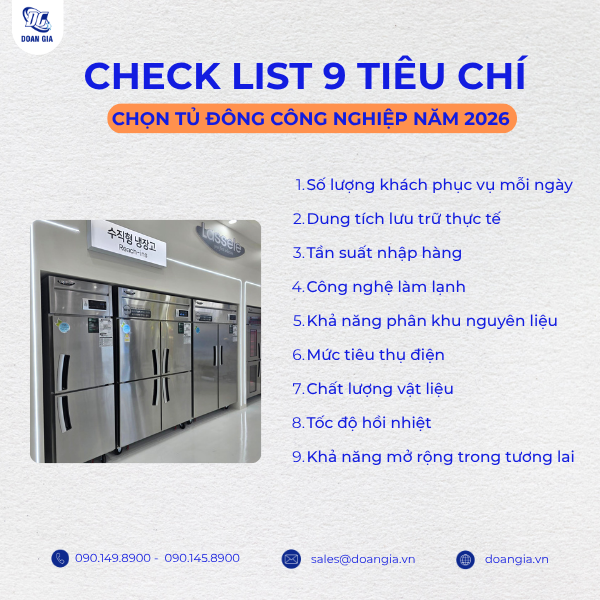 giá tủ đông công nghiệp