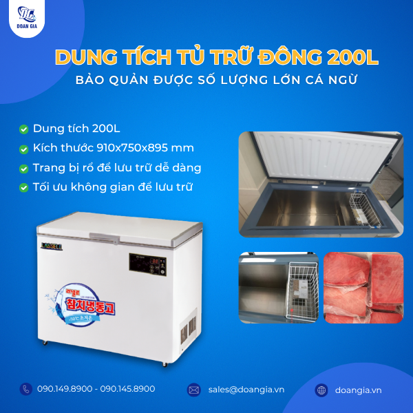 tủ trữ đông âm sâu cá ngừ