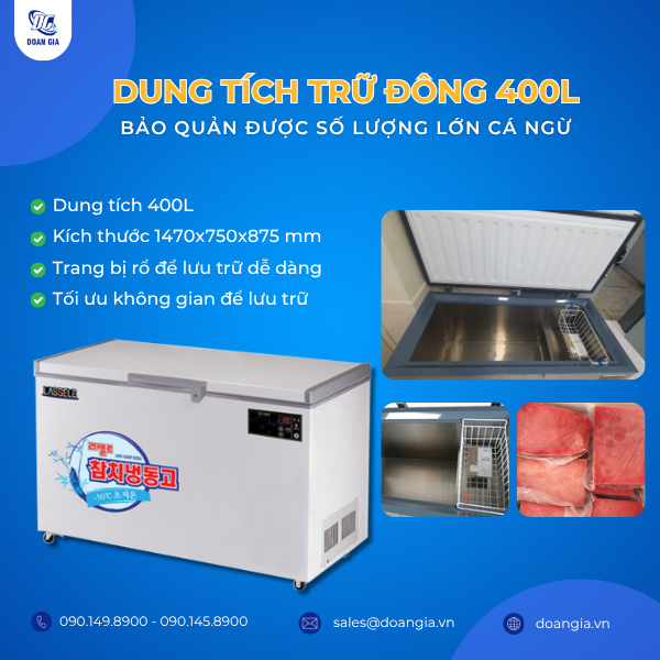 tủ trữ đông âm sâu cá ngừ