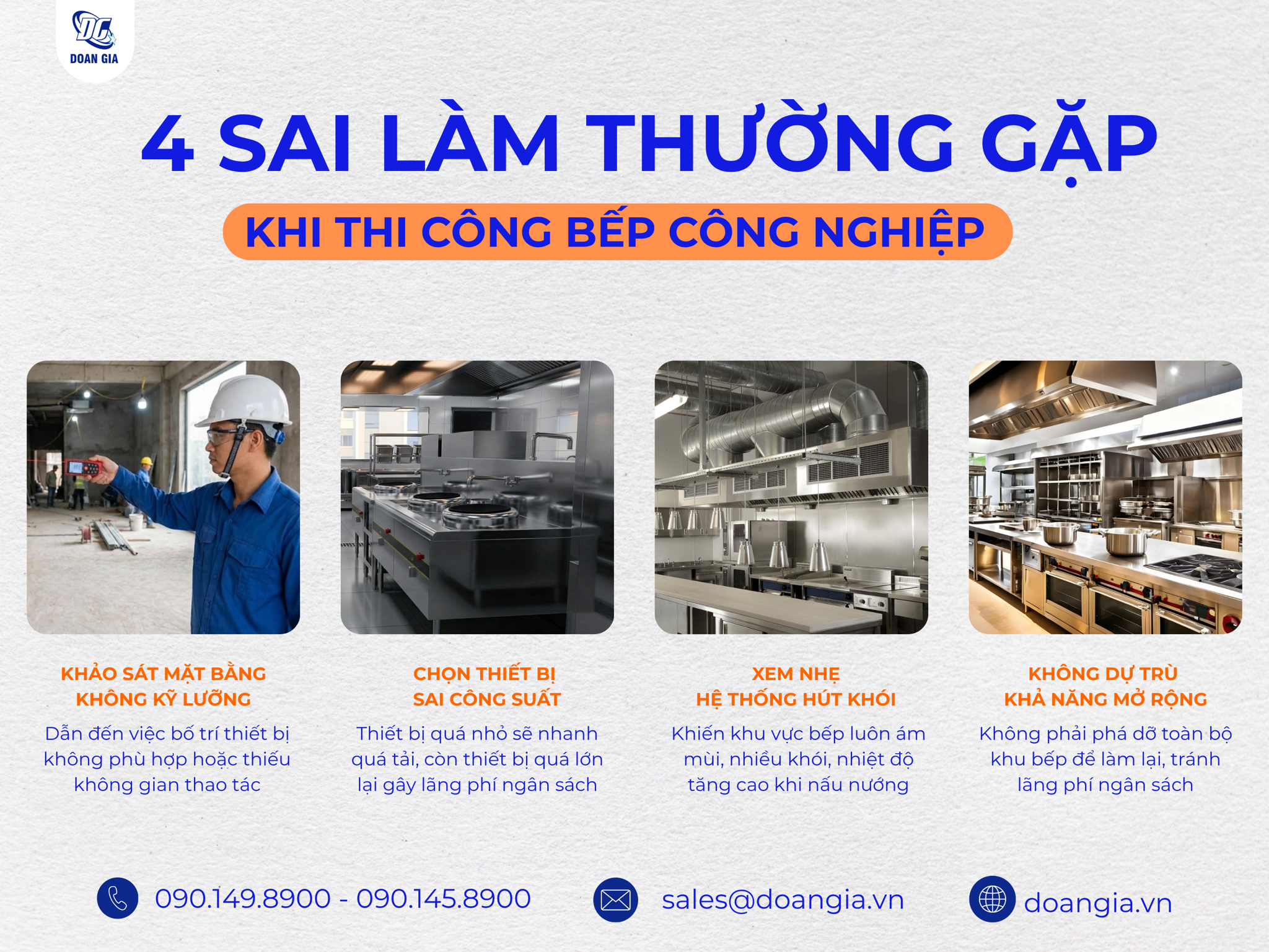 tiêu chuẩn thiết kế bếp công nghiệp