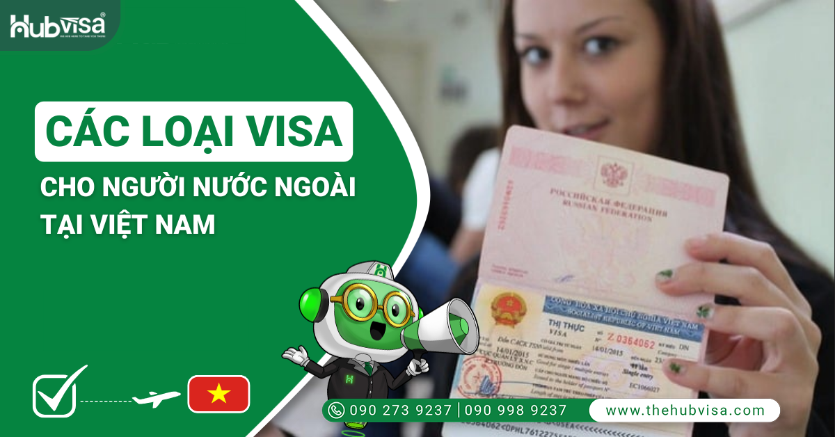 Các loại visa cho người nước ngoài tại Việt Nam