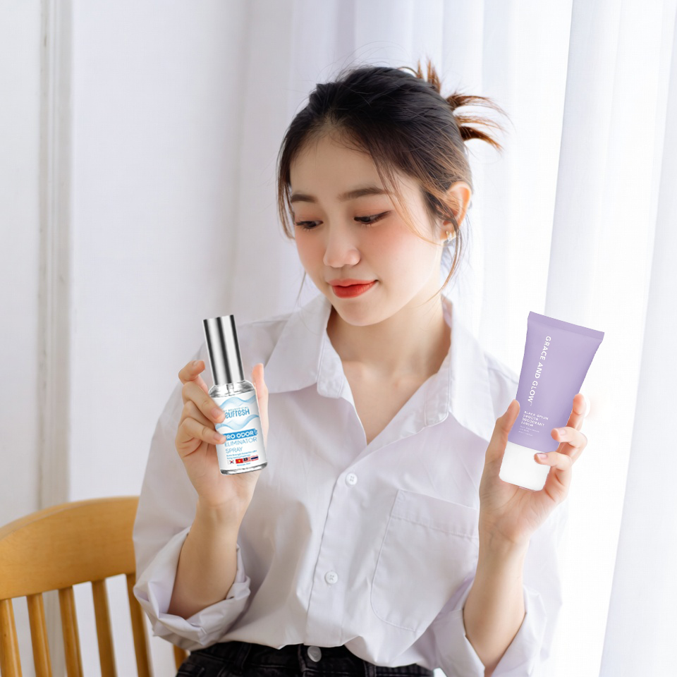 So Sánh Xịt Khử Mùi Beufresh và Lăn Khử Mùi Grace and Glow
