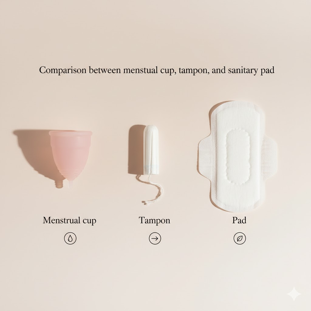 So sánh Cốc Nguyệt San, Tampon và Băng Vệ Sinh