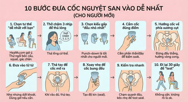 Cách Đưa Cốc Nguyệt San Vào Dễ Nhất