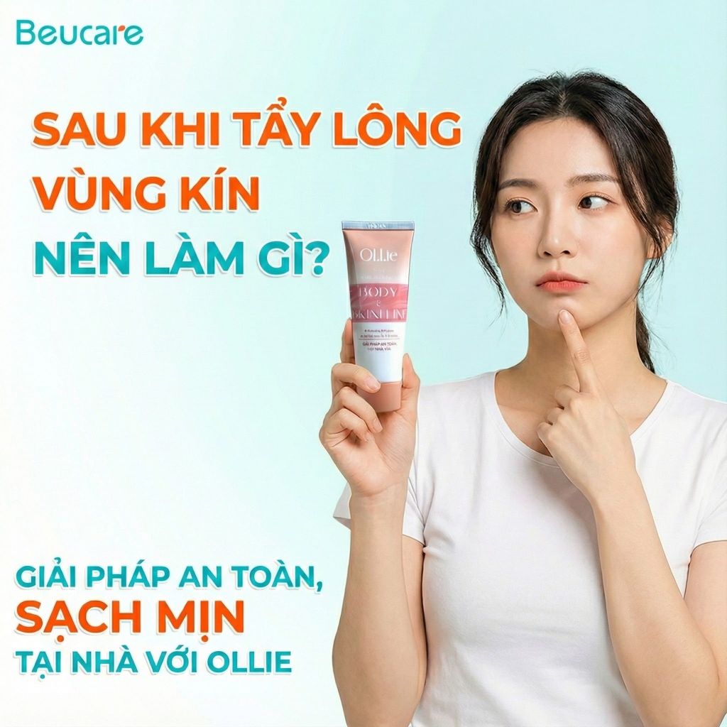 Sau khi tẩy lông vùng kín nên làm gì