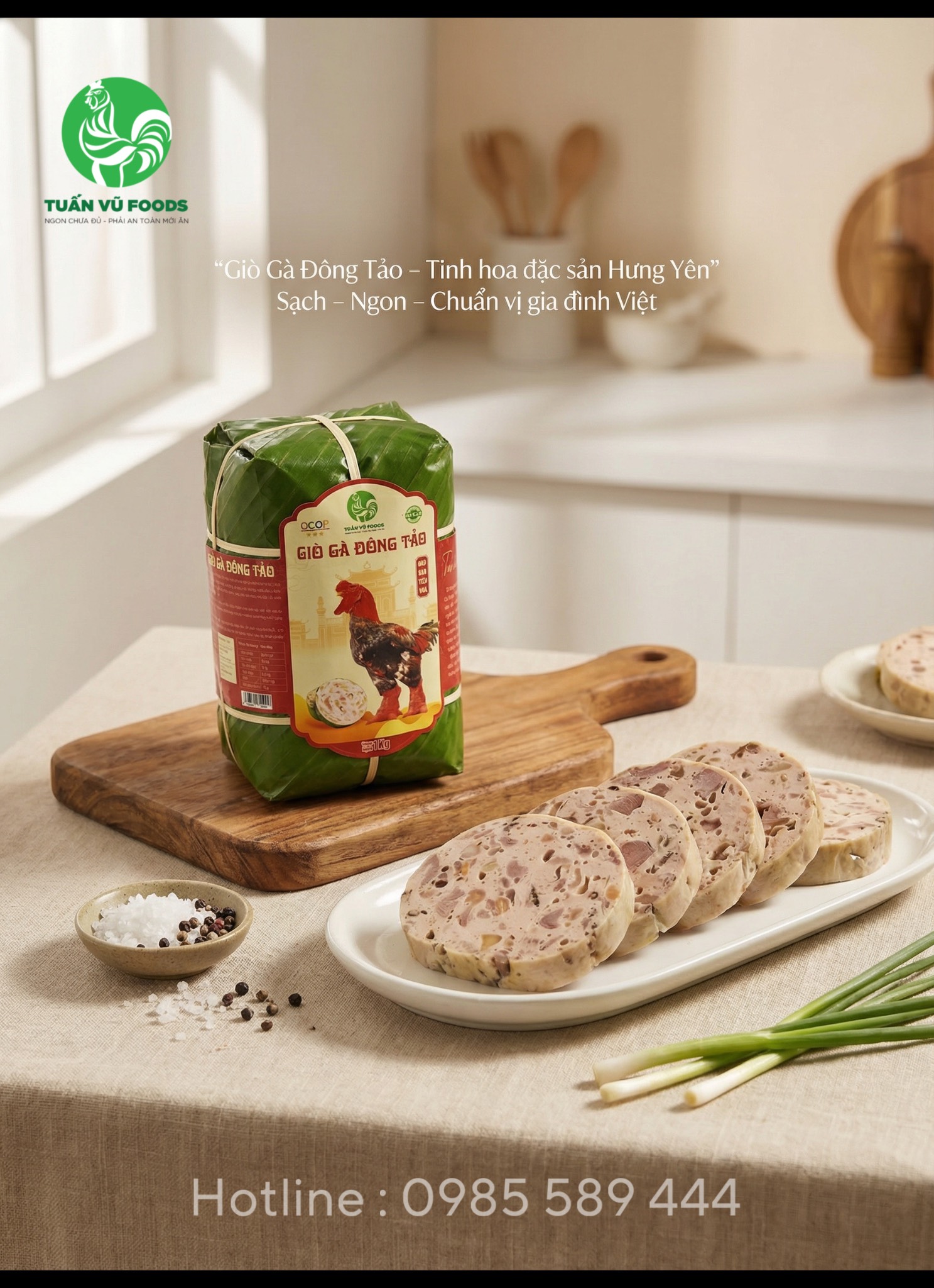 Giò Gà Đông Tảo - Món Quà Biếu Cao Cấp Gắn Liền Với Sản Vật Tiến Vua