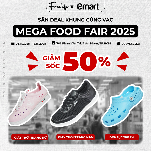 VAC x EMART PHAN VĂN TRỊ: CUỘC ĐỔ BỘ HOT NHẤT NĂM - CƠ HỘI SĂN LOẠT DEAL KHỦNG CHỈ CÒN  NỬA GIÁ TẠI EVENT MEGA FOOD FAIR 2 2025