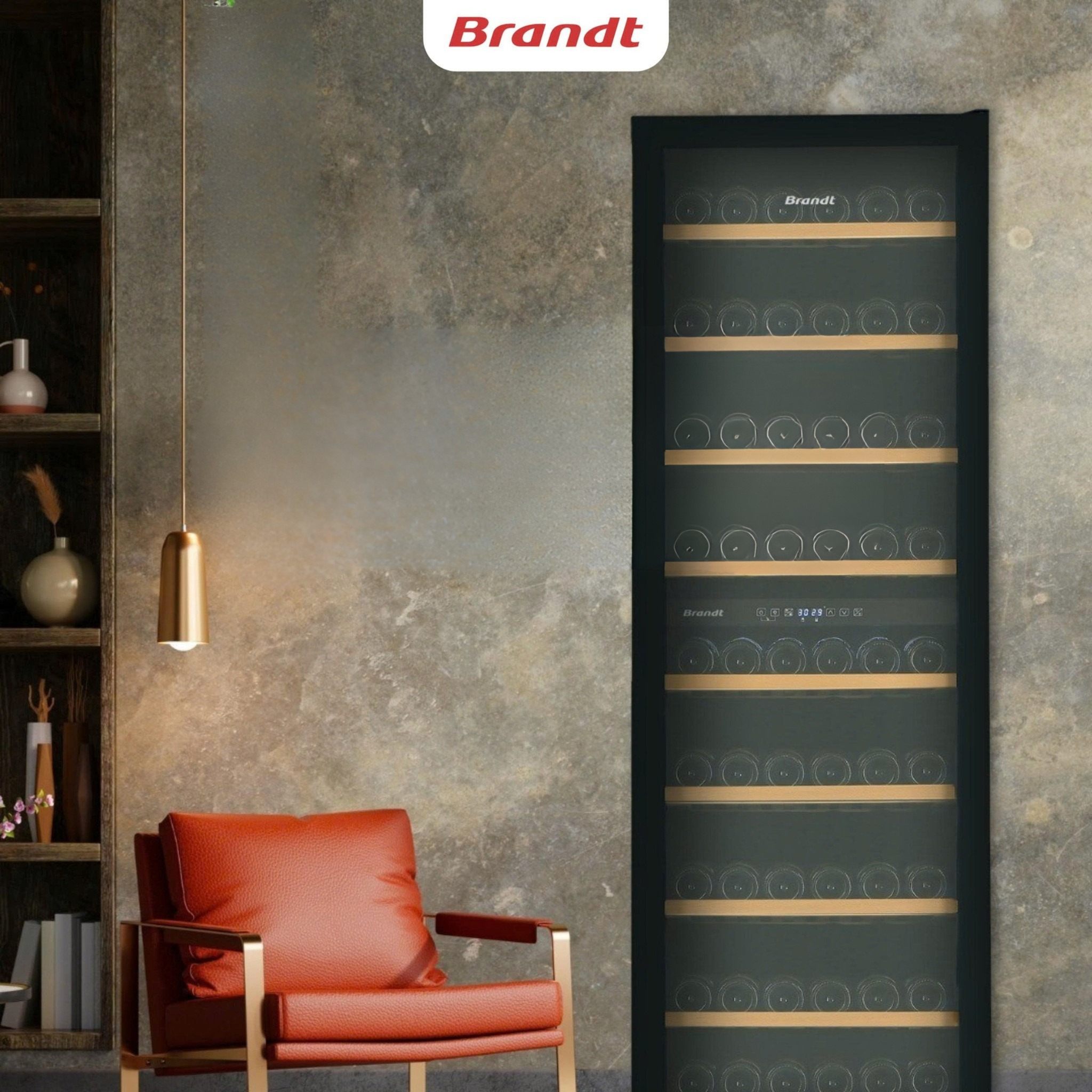 TỦ RƯỢU VANG BRANDT — KHÔNG CHỈ LÀ BẢO QUẢN, MÀ LÀ NGHỆ THUẬT THƯỞNG RƯỢU