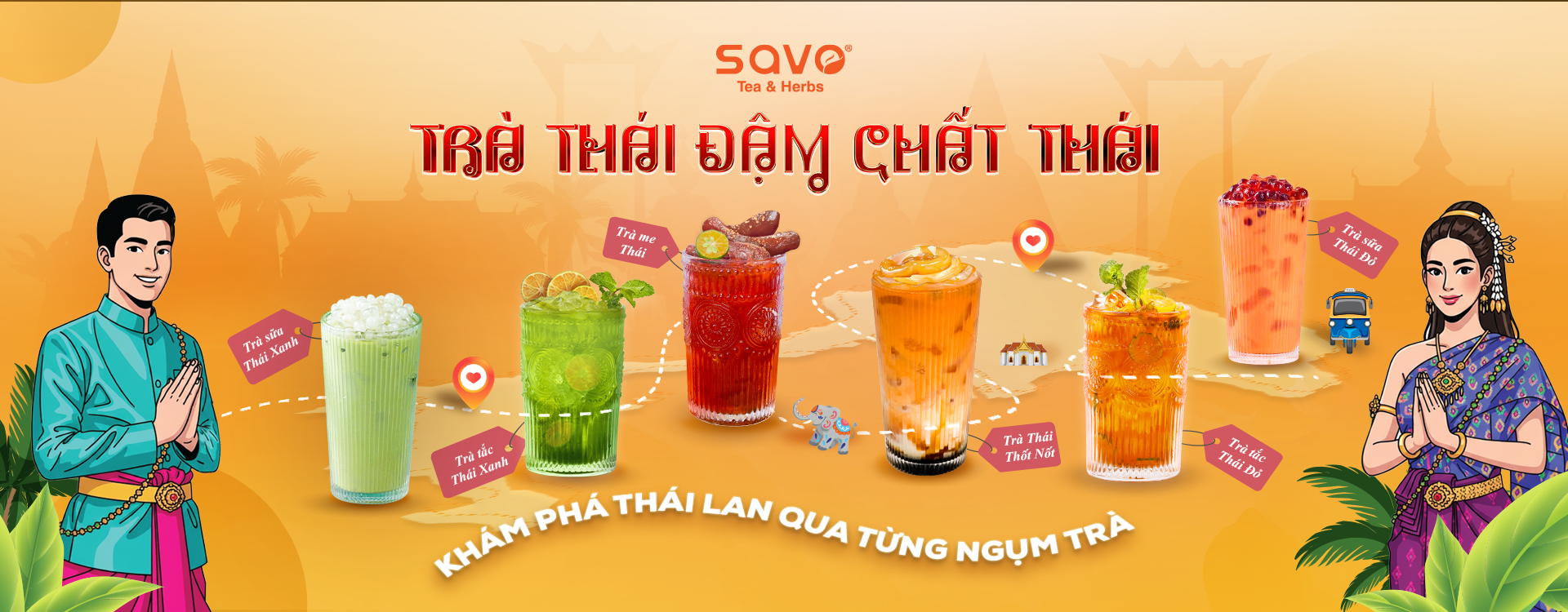 TỔNG HỢP BỘ CÔNG THỨC TRÀ THÁI SAVO VỊ NGUYÊN BẢN