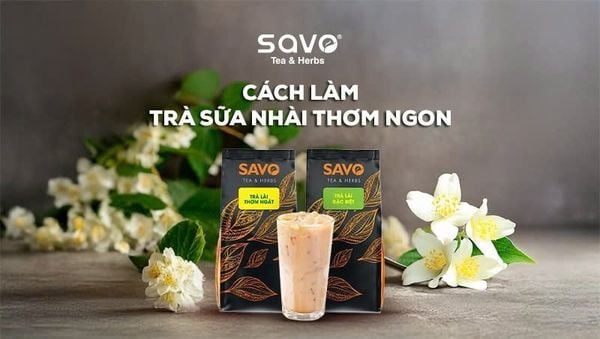 Cách làm trà sữa nhài thơm ngon, lạ miệng