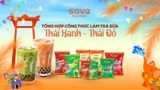 Tổng hợp công thức làm trà sữa Thái Xanh, trà sữa Thái Đỏ