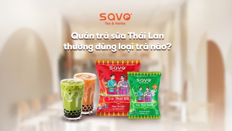 Quán trà sữa Thái lan thường dùng loại trà nào?