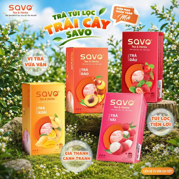 BST Trà trái cây túi lọc SAVO. Nguồn: Savotea.com