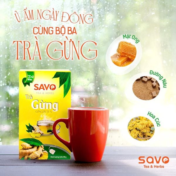 Bộ 3 công thức cùng Trà Gừng. Nguồn: savotea.com