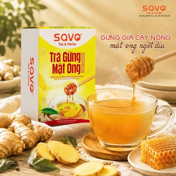Trà gừng mật ong SAVO
